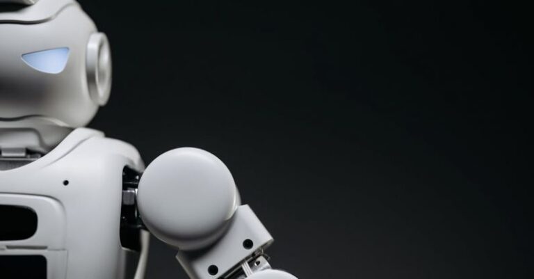 Robotics Technology - Grayscale Photo of a Futuristic Robot